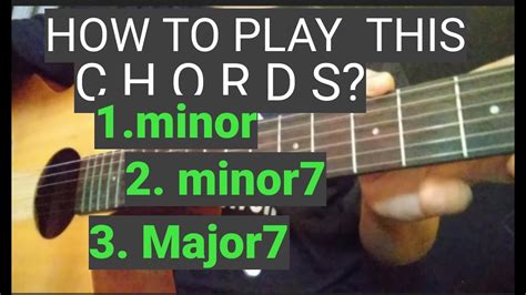 How To Play Minor And Major Chords Howtoplayguitarforbeginners Youtube