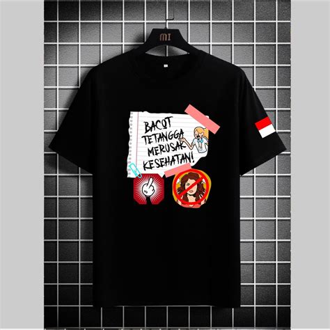 Jual SM KAOS DISTRO KATA BACOT TETANGGA MENGGANGGU KESEHHATAN DTF KAOS