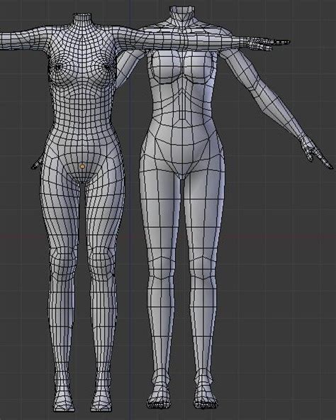 Low Poly Human Female Base Mesh Ver1 1 Artofit