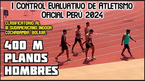 M Planos Hombres I Control Evaluativo Oficial De Atletismo Per