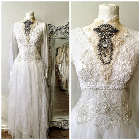 White Gothic Style Wedding Dresses