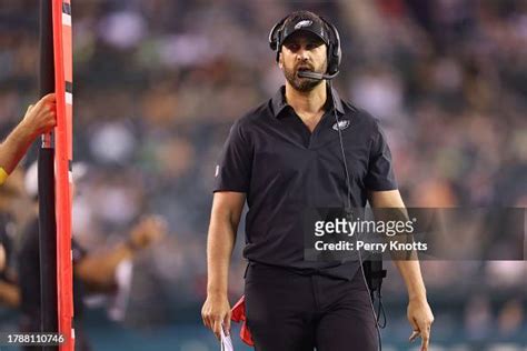 Philadelphia Eagles head coach Nick Sirianni stands on the sideline ...