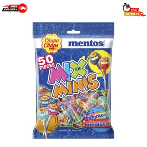 Piece Chupa Chups Mentos Mix Of Minis Bag G Fruit Flavoured