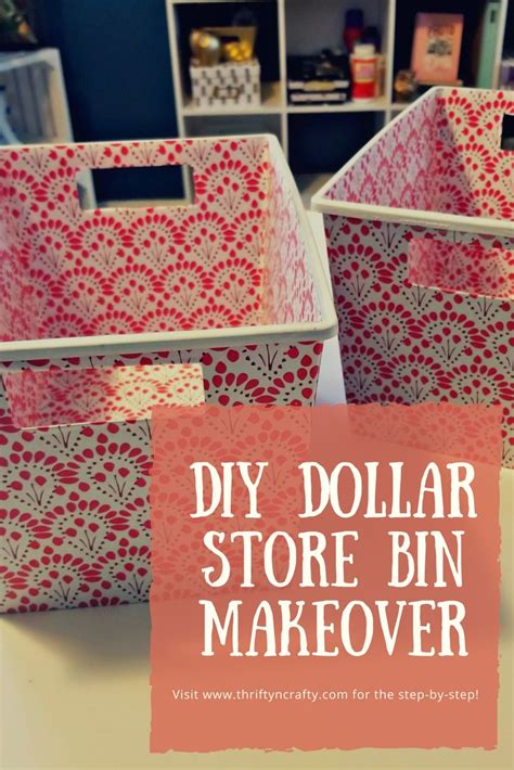 DIY Dollar Store Storage Container Makeover Dollar Store Bins Diy