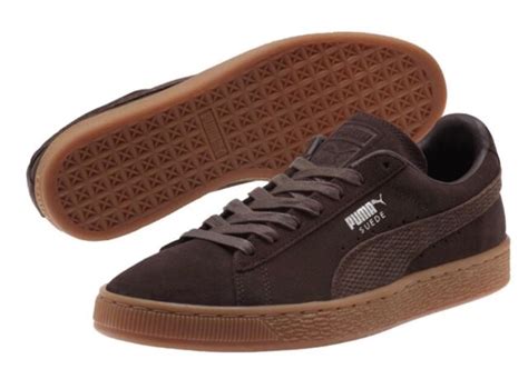 Puma Suede 362551 01 Chocolate Brown Athletic Sneaker Shoes Big Boys Sz 55 New Ebay