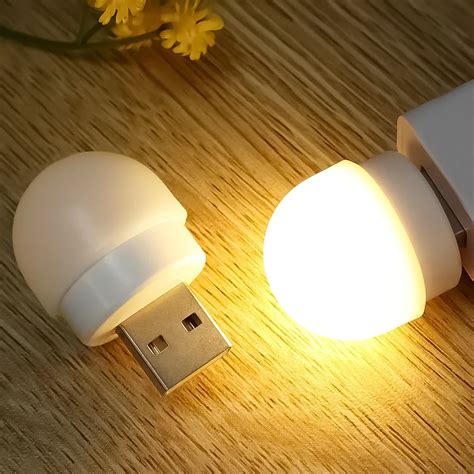 L Mpara Peque A Con Enchufe USB Para Lectura Luz LED Nocturna Para