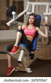 Sexy Brunette Very Long Hair Sporting Stock Photo 246595519 Shutterstock