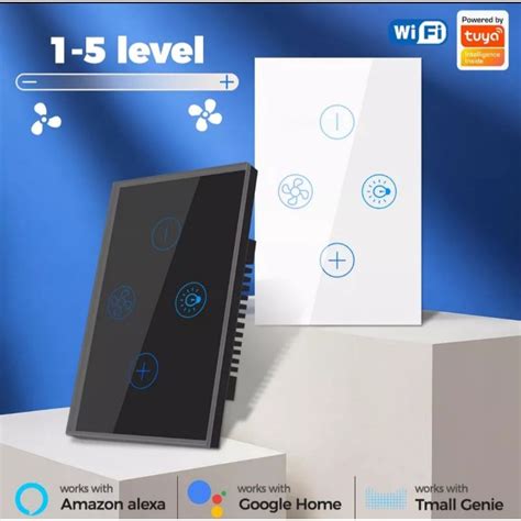 Interruptor Inteligente Wi Fi Ventilador Teto E Luz Alexa Google