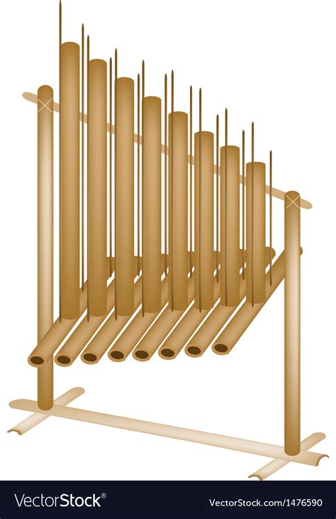 Musical Angklung Royalty Free Vector Image Vectorstock