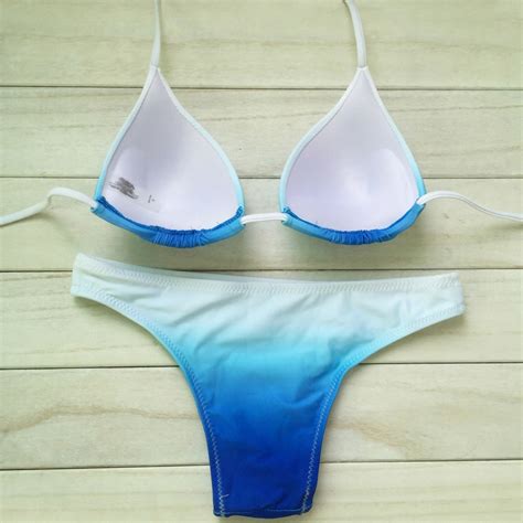 STRÓJ KĄPIELOWY BIKINI OMBRE SEXY BIAŁY BL1 Bibelocik Bibelocik