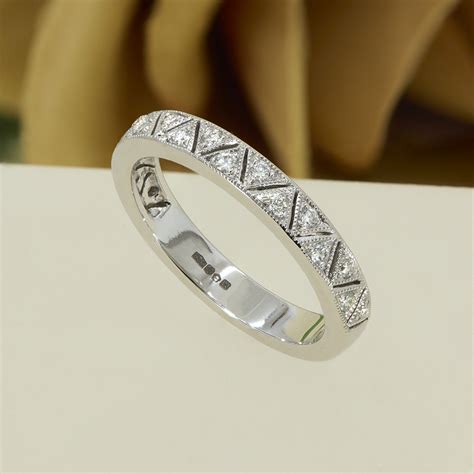 Geometric Diamond Eternity Ring - Coppins Jewellery