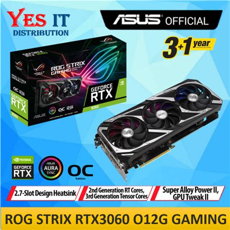 Asus Rog Strix Geforce Rtx3060 Rtx 3060 Oc Edition V2 12gb Gddr6