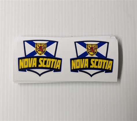 Helmet Decal Pair Nova Scotia Sportwheels Sports Excellence