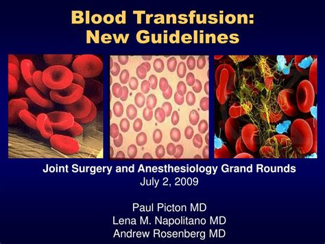 PPT - Blood Transfusion: New Guidelines PowerPoint Presentation, free download - ID:372201