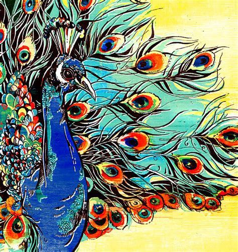 Em Geral 97 Imagen Peacock Drawing With Oil Pastel Colour El último