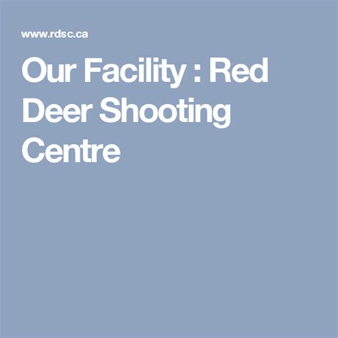 Our Facility : Red Deer Shooting Centre Deer Shooting, Indoor Range ...