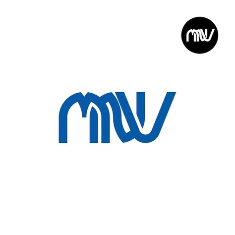 Desenho Do Logotipo Da Letra Mnv Monogram Vetor Premium