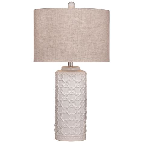 Marina White Ceramic Column Table Lamp Style 297e0 Lamps Plus Havenly