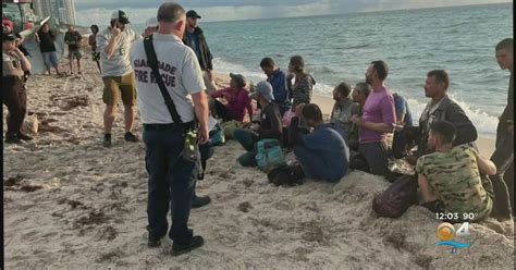 Cuban Migrants Make Landfall On Haulover Beach CBS Miami