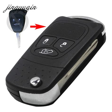 Jingyuqin Pcs Lot Flip Remote Key Shell Refit For Chrysler Dodge Jeep