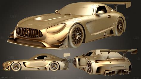 Mercedes Amg Gt3 3d Stl Model For Cnc