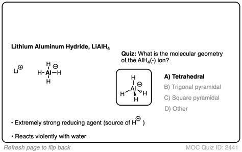 Lithium Aluminum Hydride (LiAlH4) For Reduction of Carboxylic Acid Derivatives – Master Organic ...