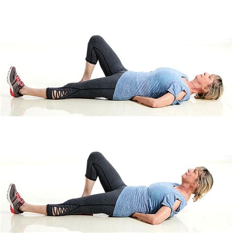 Modified Curl Up Exercise | Core workout, Back pain exercises, Back pain