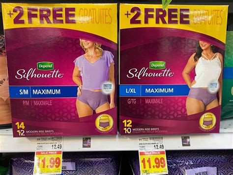 Depend Silhouette Products are FREE + $3.01 Money Maker at Kroger ...