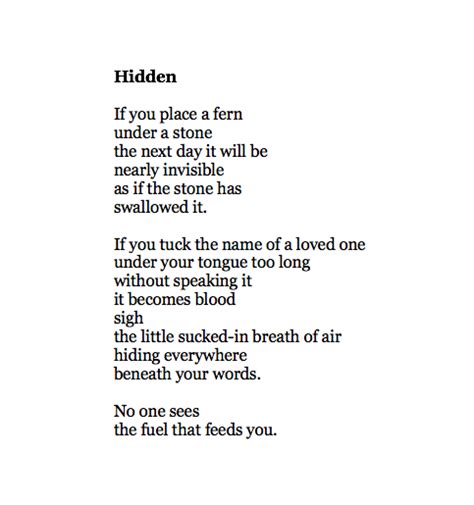 [poem] Hidden By Naomi Shihab Nye R Poetry