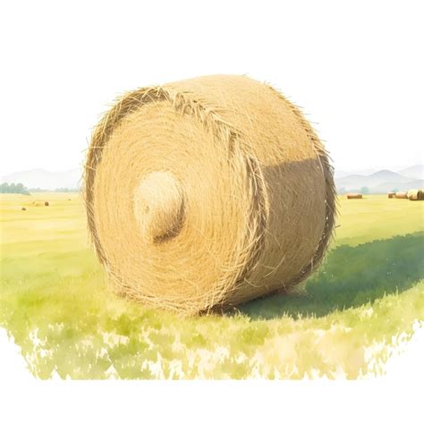 Premium AI Image | hay bale clip art