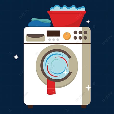 Clipart Binatu Mesin Cuci Kartun Putih Laundry Clipart Cucian Seni