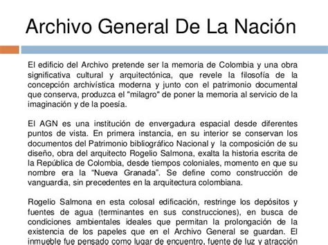 Archivo General De La Nación