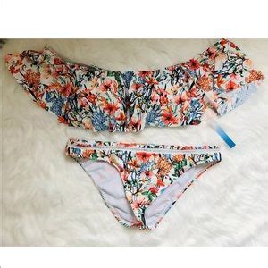 Lucky Brand Swim New Tie Dye Ruffle Tab Bikini Bottom S Poshmark