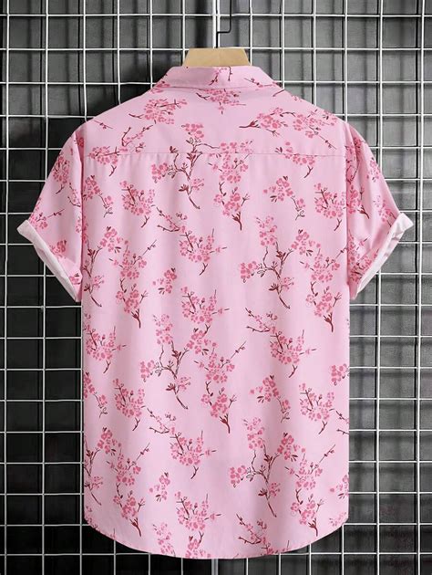 Manfinity Rsrt Men Plus Floral Print Shirt Without Tee Shein Usa