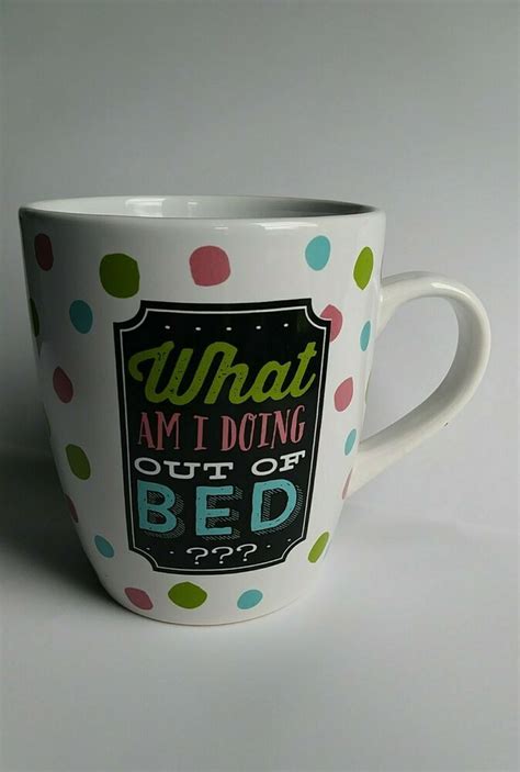 New Jumbo 24 Oz Coffee Mug What Am I Doing Out Of Bed Multi Color