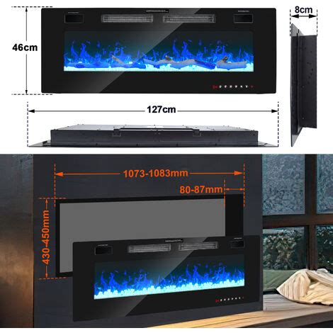 Swanew Chemin E Lectrique Avec Chauffage Et Feu De Chemin E Led Feu