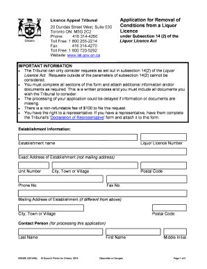 Fillable Online Forms Ssb Gov On Application For Removal Of Conditions