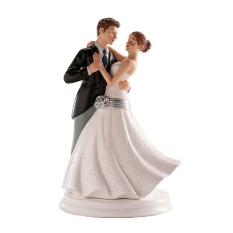 Couple mariés dansant 20 cm figurine mariage Cerf Dellier