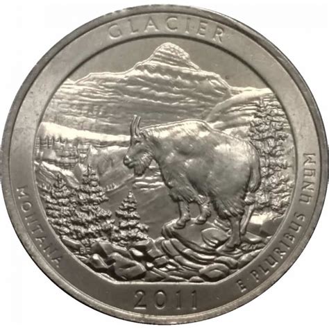 Moeda EUA 0 25 Quarter Dollar 2011 P Glacier