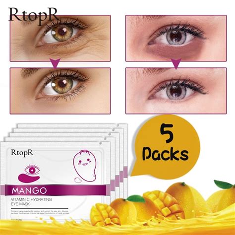 Pcs Packs Mango Vitamin C Hydrating Anti Aging Eye Mask Gearbeauty