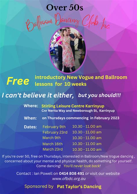 Social Ballroom And New Vogue Dancing In Perth For Seniors