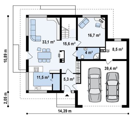 Español Planos De Casas De Dos Pisos Gratis Con Medidas En Metros