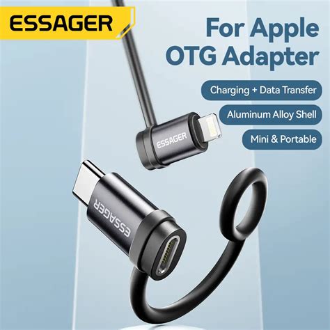 ESSAGER ES OTG18 Series Lightning To USB C Type C OTG Connector