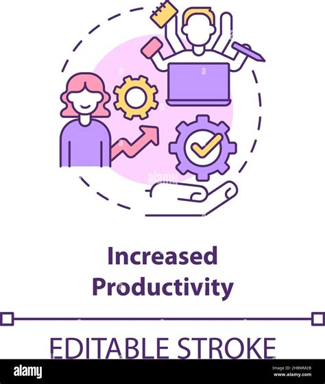 Increase Productivity Concept Icon Stock Vector Image And Art Alamy