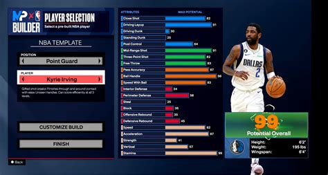 Nba K How To Create Kyrie Irving Template Replica Build Nba Kw