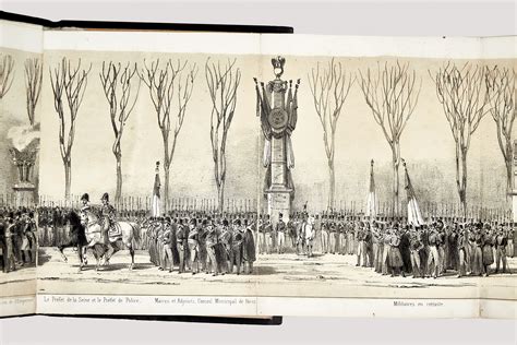 Napoleon Bonaparte Panorama De Lithographies Figurant Le Cort Ge