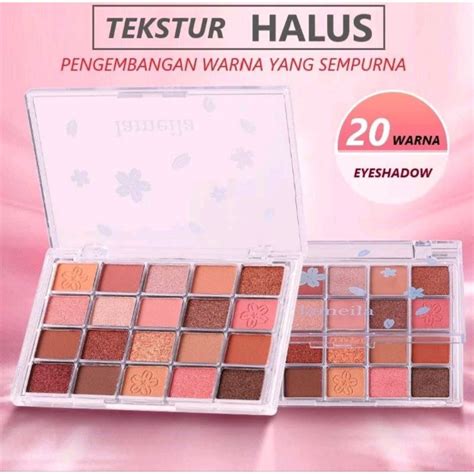 Jual EYESHADOW LAMEILA PALETTE 20 WARNA PIGMEN GLITER Shopee Indonesia