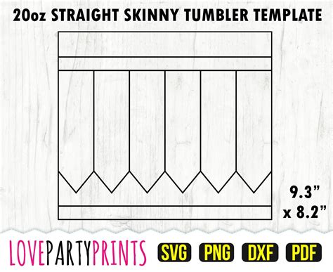 Pencil Tumbler Svg Dxf Png Pdf Oz Skinny Tumbler Etsy