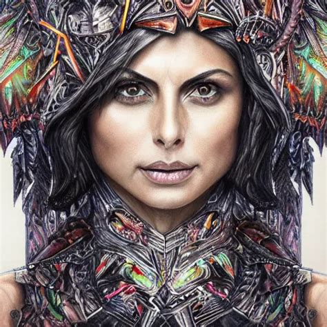 Hyper Realistic Pencil Drawing Of Morena Baccarin As A Stable Diffusion