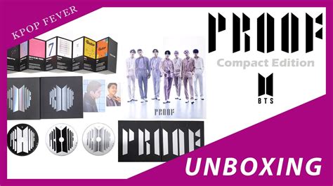 Bts Proof Compact Edition Unboxing Youtube